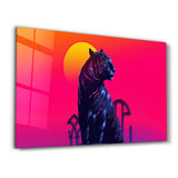 Tiger Neo | Glass Wall Art