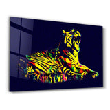 Colormix Tiger 2 | Glass Wall Art