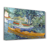 Vincent van Gogh's Bank of the Oise at Auvers (1890) | Glass Wall Art
