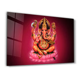 Lord Ganesha | Glass Wall Art