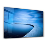 The Curvy Pier | Glass Wall Art