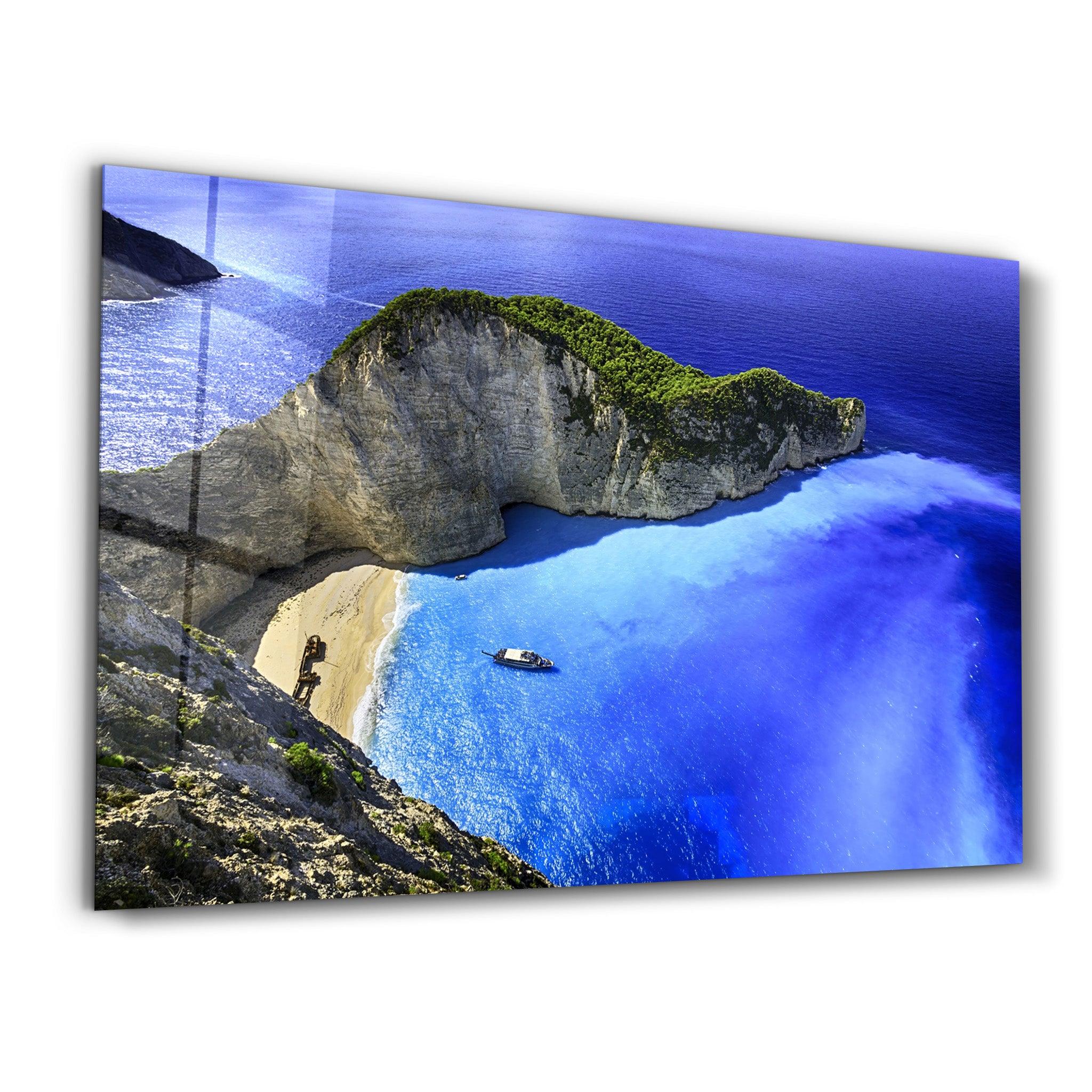 The Dead Sea | Glass Wall Art - Artdesigna