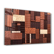 Chocolate Bar | Glass Wall Art - Artdesigna