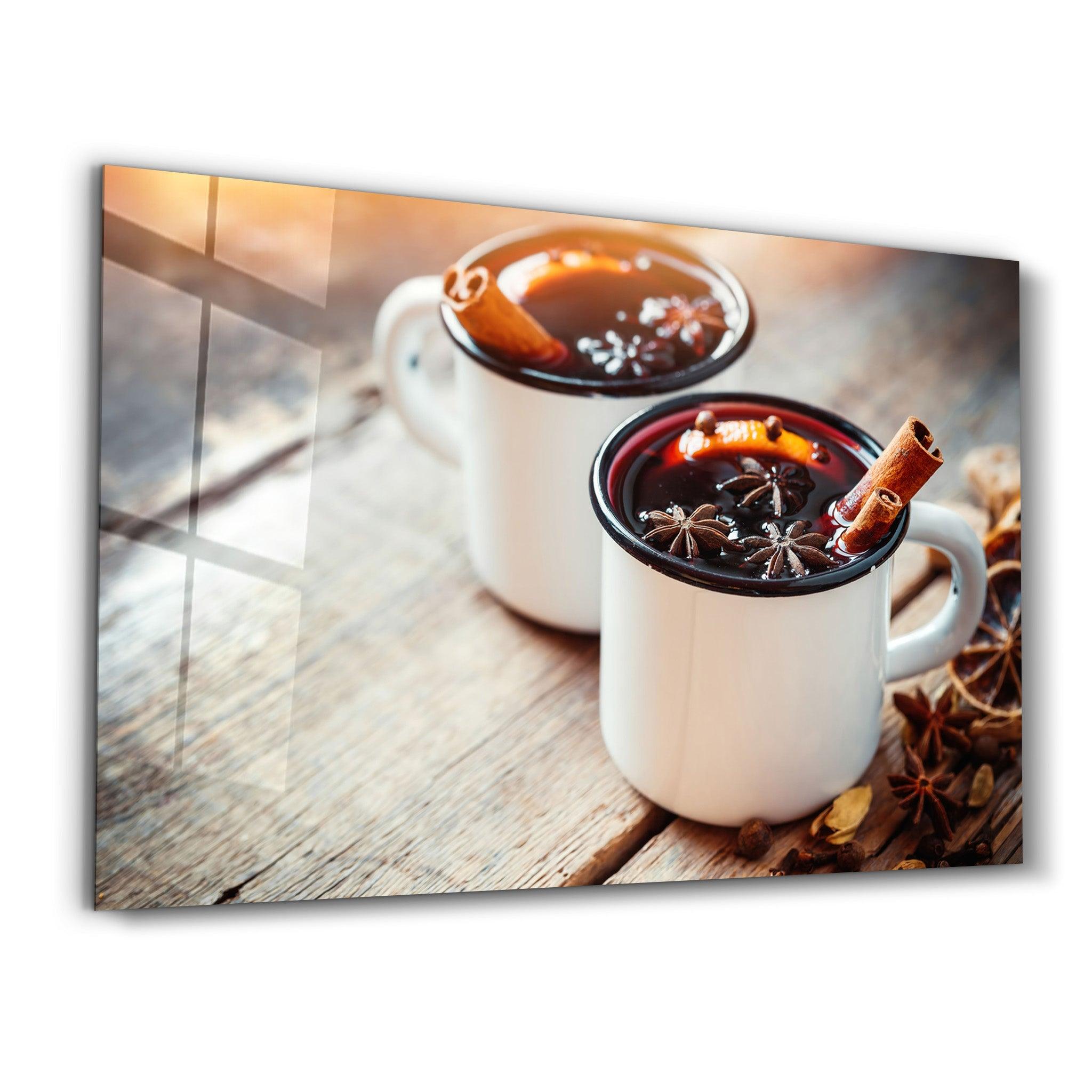 Mulled Wine | Glass Wall Art - Artdesigna