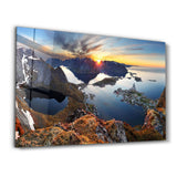 A Seaside Town In Norway | Glass Wall Art