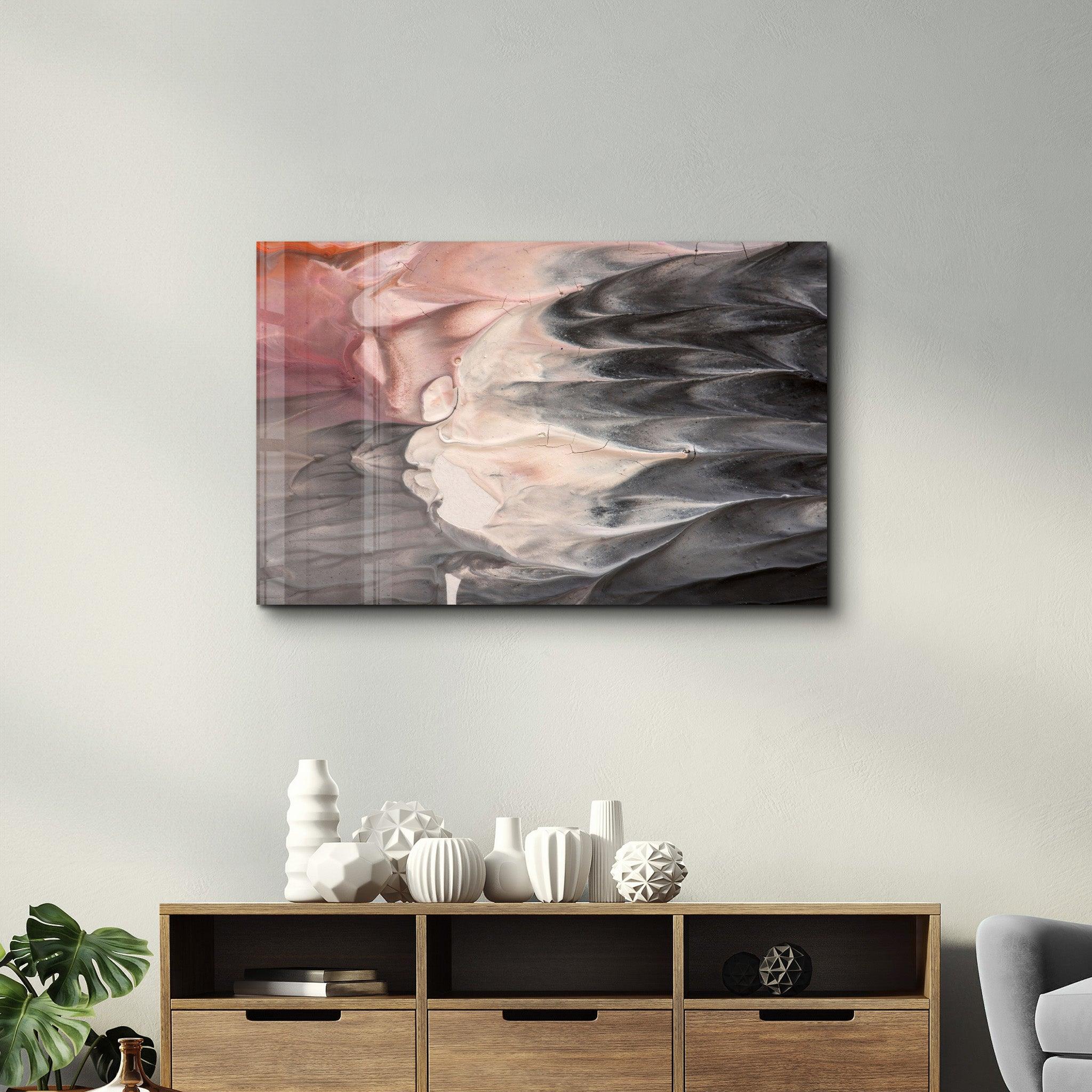 Dreamlike Flow Abstract | Glass Wall Art - Artdesigna