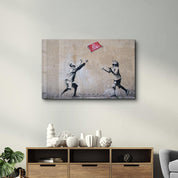 Banksy - No Ball Games | Glass Wall Art - Artdesigna