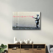 Banksy - Eternity | Glass Wall Art - Artdesigna