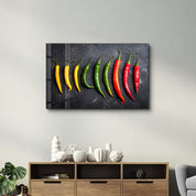 Pepper | Glass Wall Art - Artdesigna