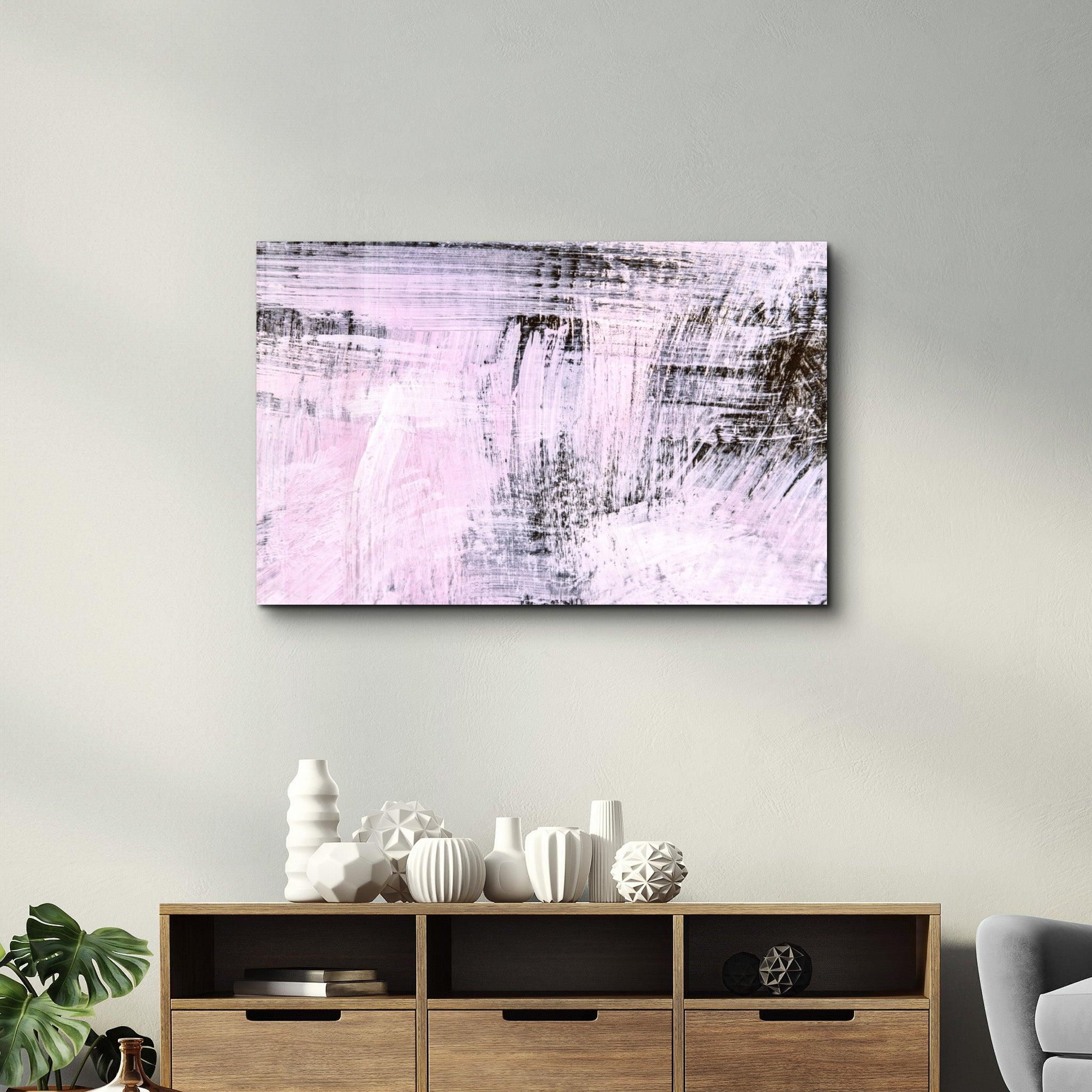 Pink Touch | Glass Wall Art - Artdesigna