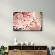 Petal Reflection | Glass Wall Art - Artdesigna