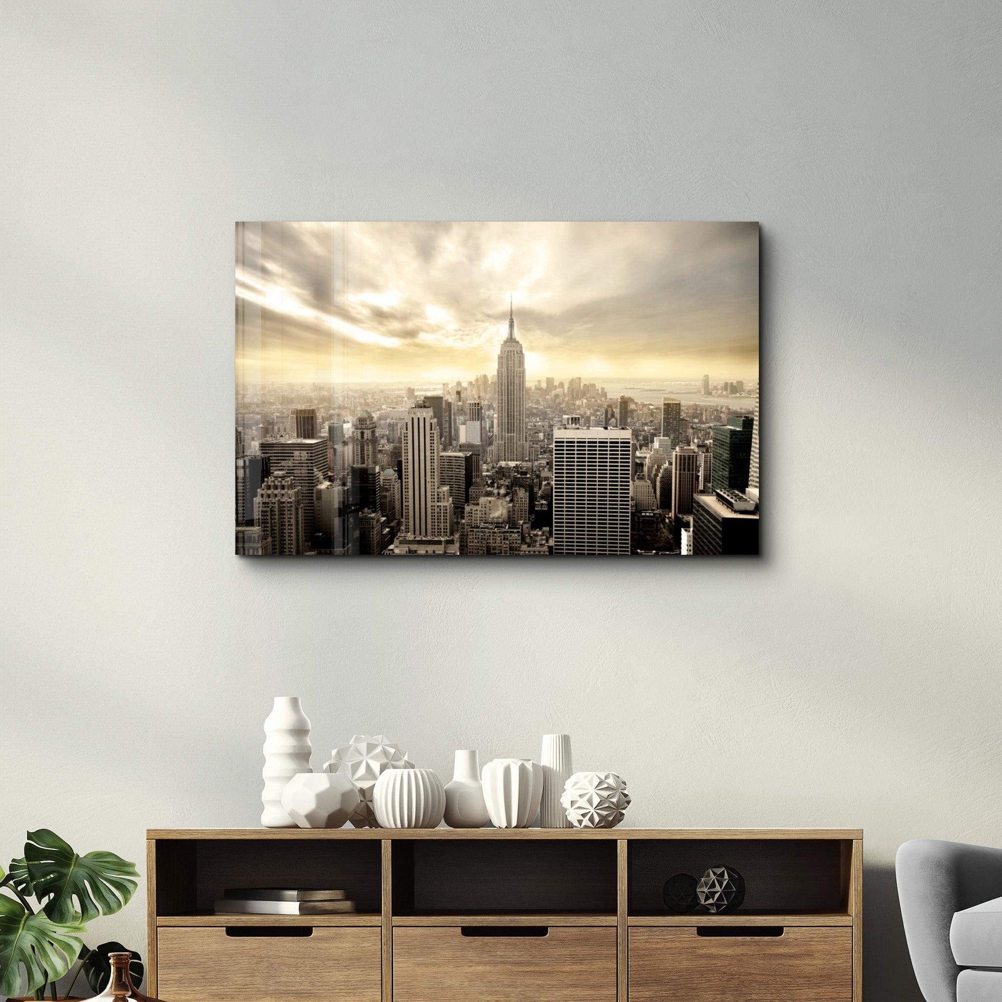 New York (NYC) | Glass Wall Art - Artdesigna