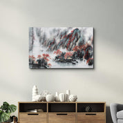 Japanese Drawing | Glass Wall Art - Artdesigna