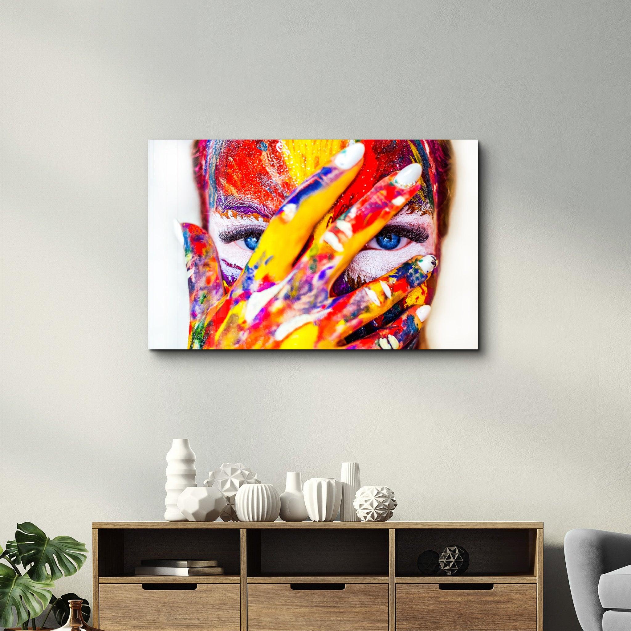 Out of the Paint Box | Glass Wall Art - Artdesigna