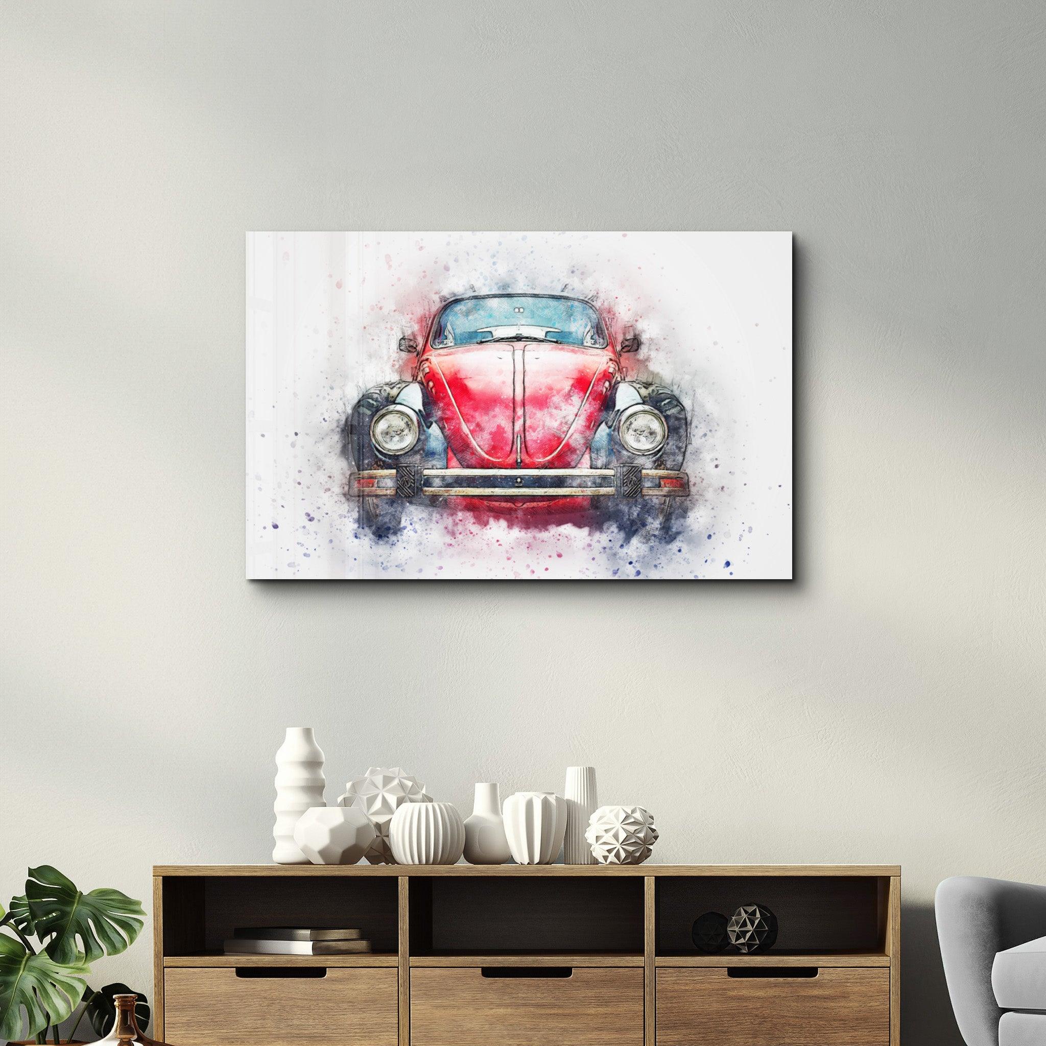 The Car | Glass Wall Art - Artdesigna