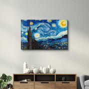 Van Gogh The Starry Night | Glass Wall Art - Artdesigna