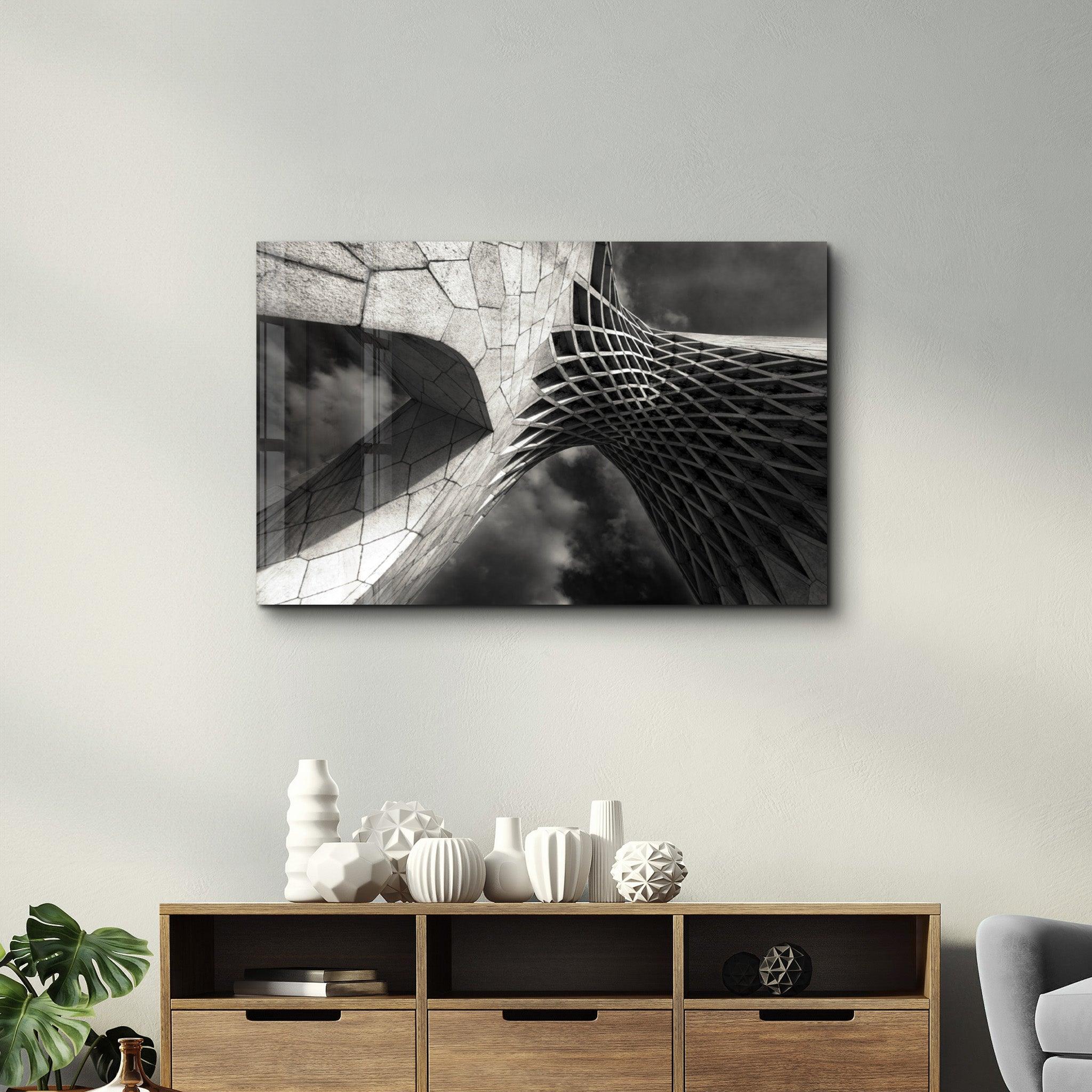 Auger Bridge | Glass Wall Art - Artdesigna