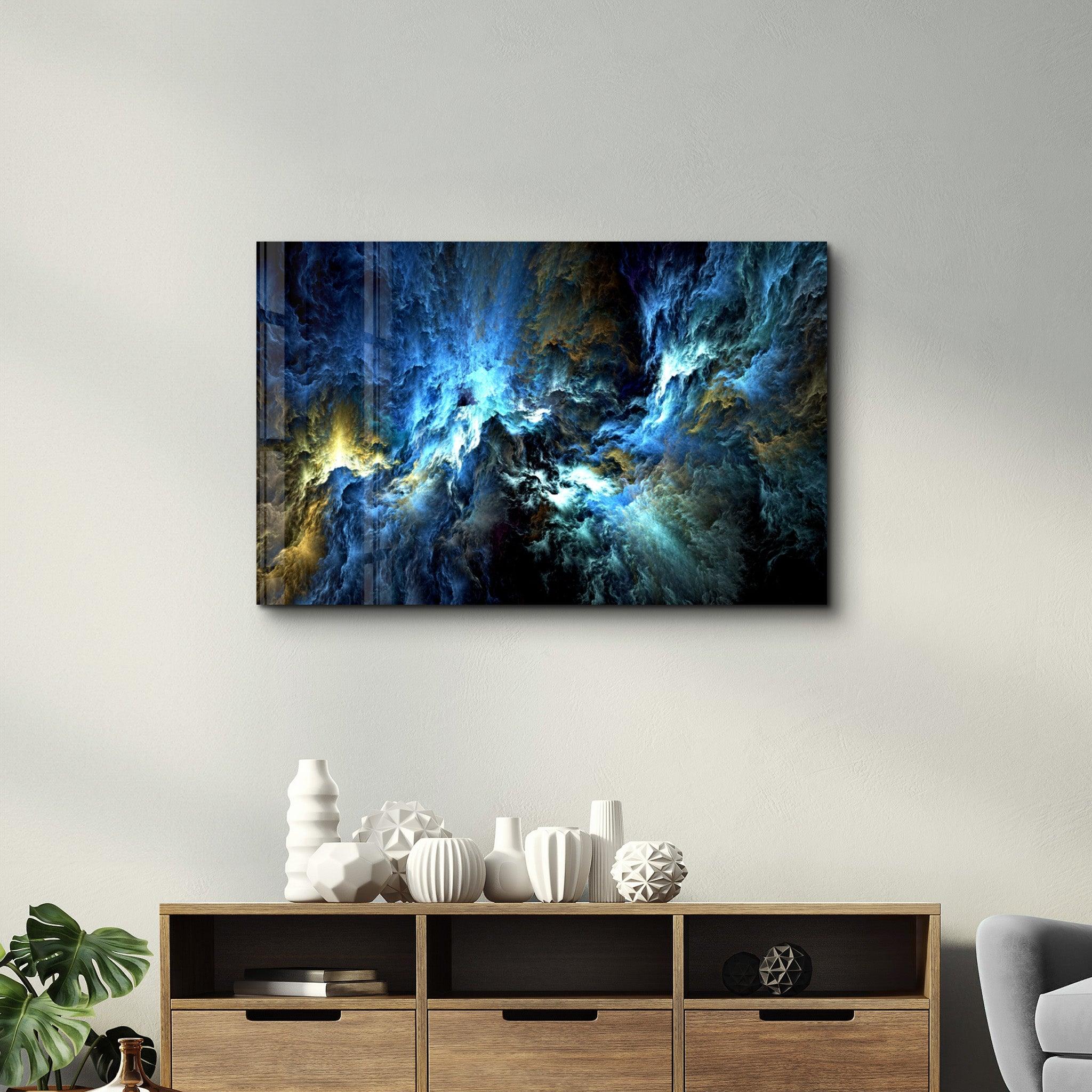 Myth of The Sky Glass Wall Art - Artdesigna