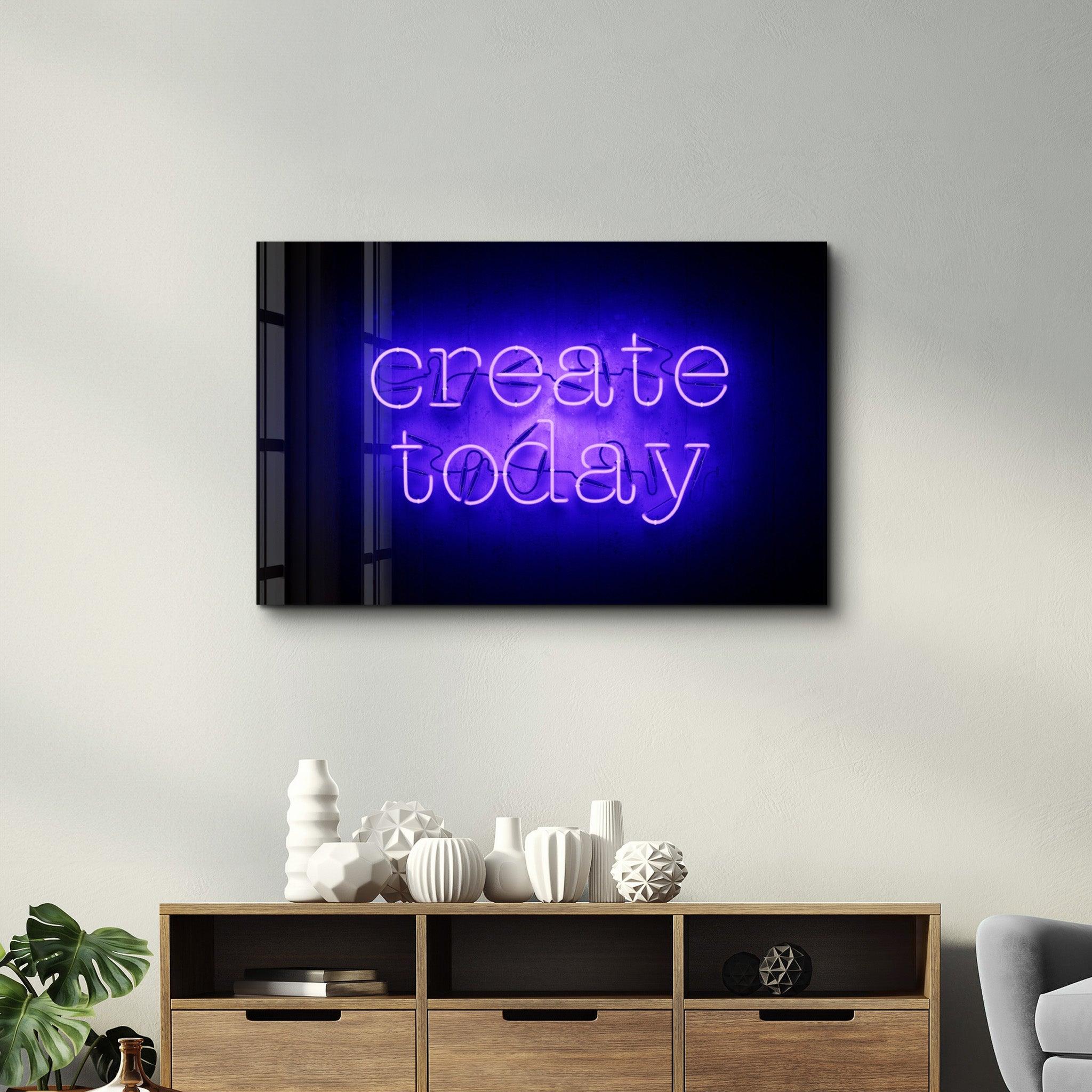 Create Today | Glass Wall Art - Artdesigna