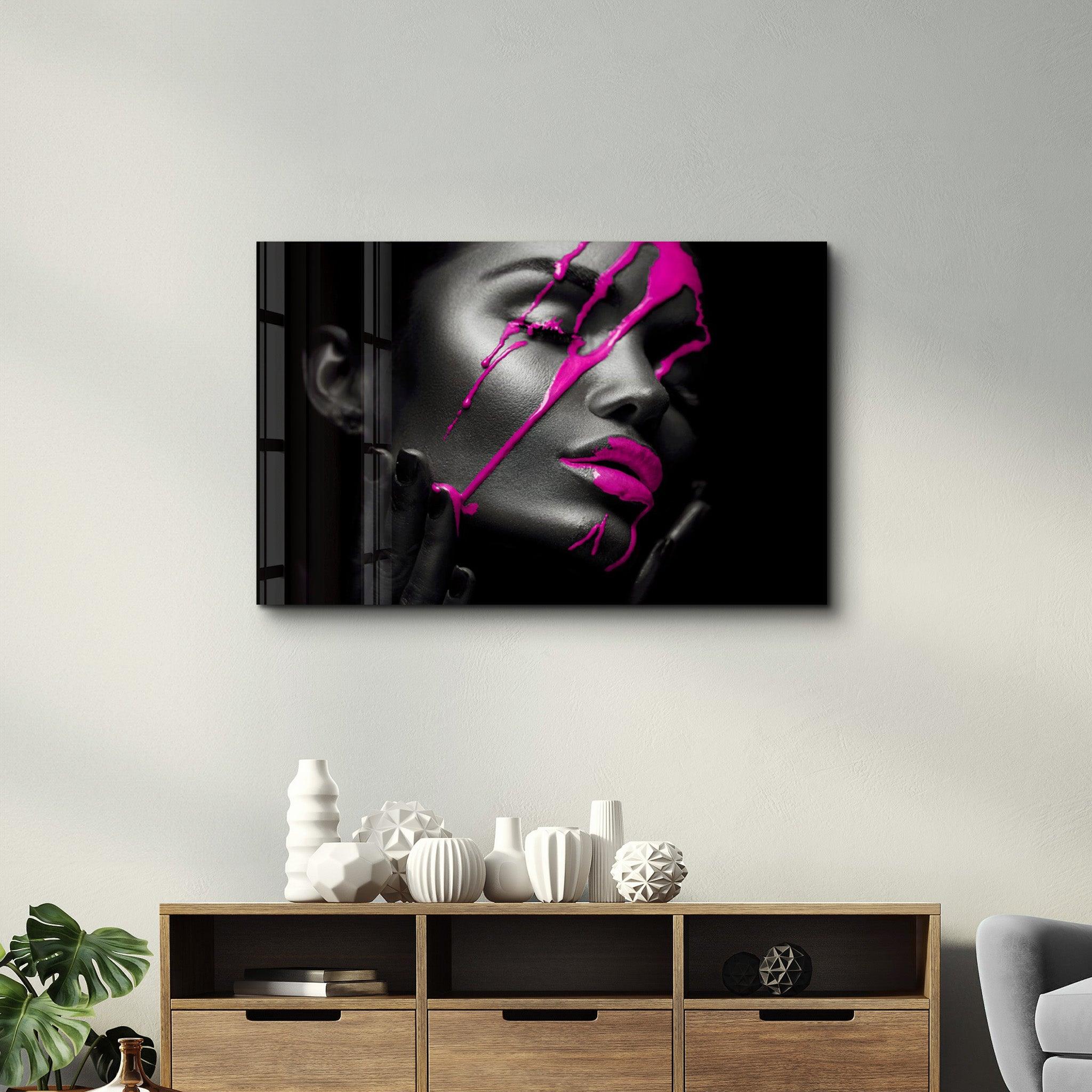 Pink Cream | Glass Wall Art - Artdesigna