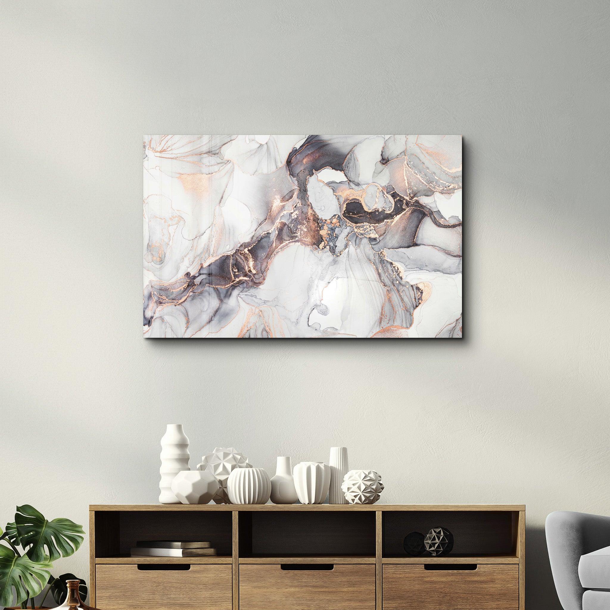 Marble Collection H28 | Glass Wall Art - Artdesigna