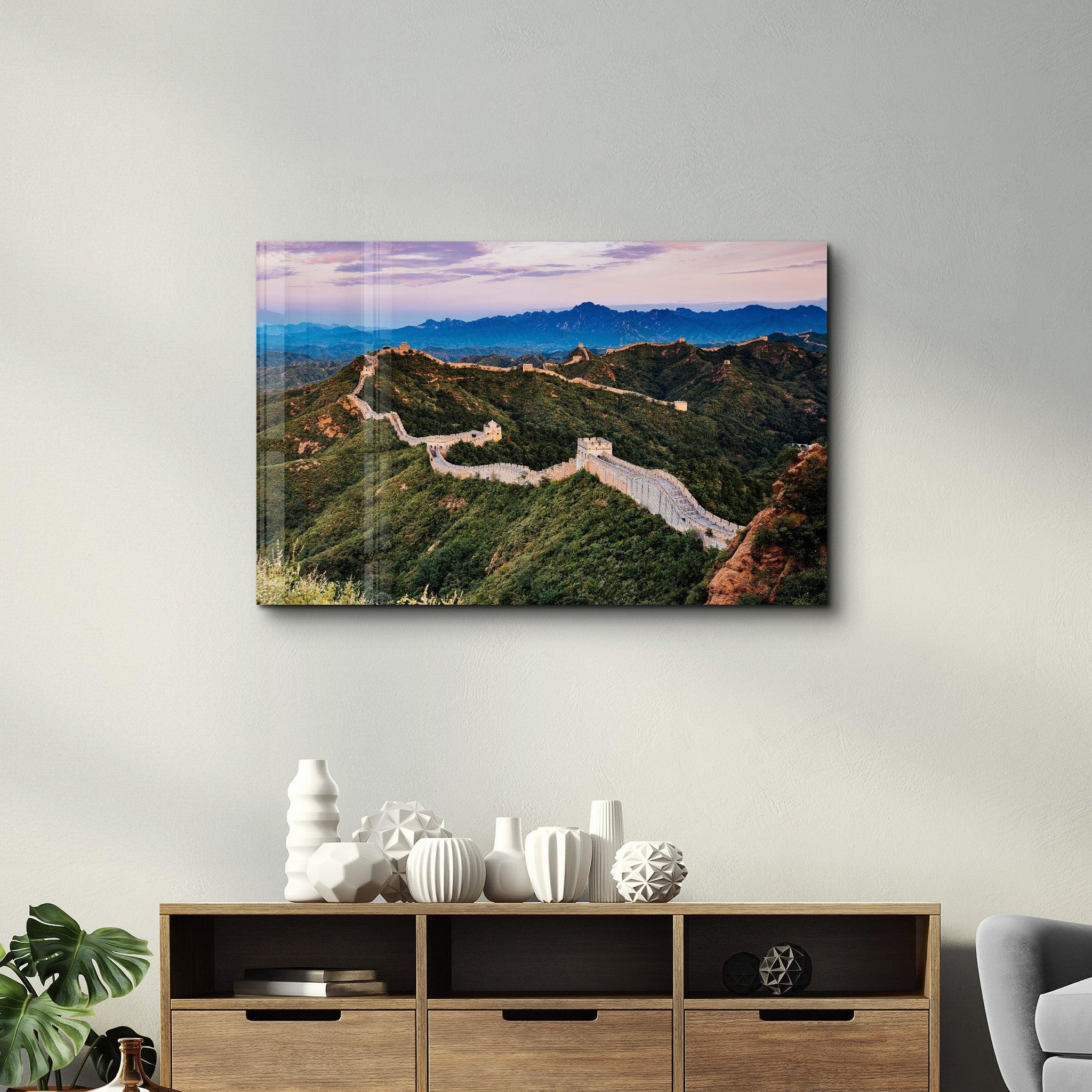 The Great Wall of China | Glass Wall Art - Artdesigna