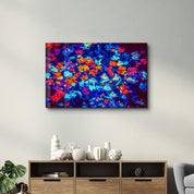 Leaves on the Water | Glass Wall Art - Artdesigna