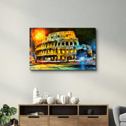 Rome Colosseum | Glass Wall Art - Artdesigna