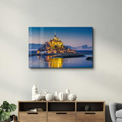 Mont Saint-Michel | Glass Wall Art - Artdesigna