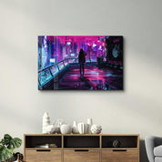 Cyber City | Glass Wall Art - Artdesigna