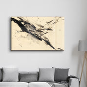 Abstract Brush Strokes | Glass Wall Art - Artdesigna