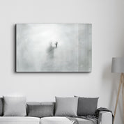 The Ghost Face In The Fog | Glass Wall Art - Artdesigna