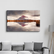 The Extinct Volcano | Glass Wall Art - Artdesigna