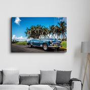 Classic Car | Glass Wall Art - Artdesigna