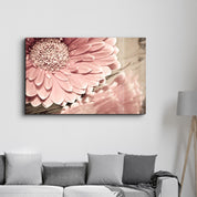 Petal Reflection | Glass Wall Art - Artdesigna