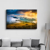 Mountain | Glass Wall Art - Artdesigna