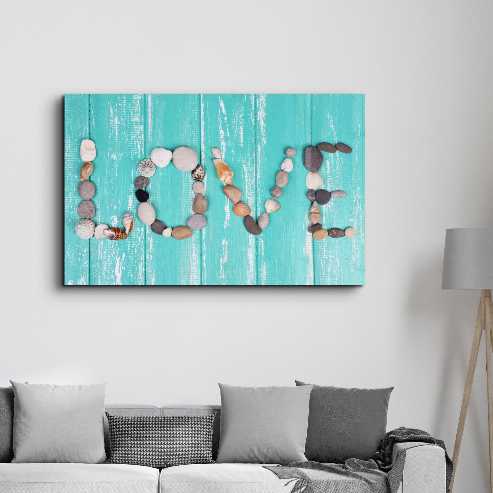 Love | Glass Wall Art - Artdesigna