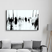 In the Crowd | Glass Wall Art - Artdesigna