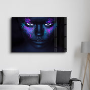 Neon Freckles | Glass Wall Art - Artdesigna