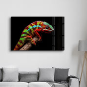 Chameleon | Glass Wall Art - Artdesigna