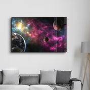 Space | Glass Wall Art - Artdesigna