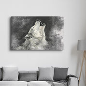 Wolf 5 | Glass Wall Art - Artdesigna