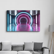 Neon Ring | Glass Wall Art - Artdesigna