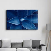 Natura Blue | Glass Wall Art - Artdesigna