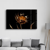 Smooth Flower | Glass Wall Art - Artdesigna