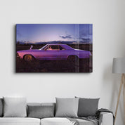 Purple Sniper | Designer's Collection Glass Wall Art - Artdesigna