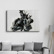 Black Smoke | Glass Wall Art - Artdesigna