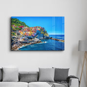 Cinque Terre Italy | Glass Wall Art - Artdesigna