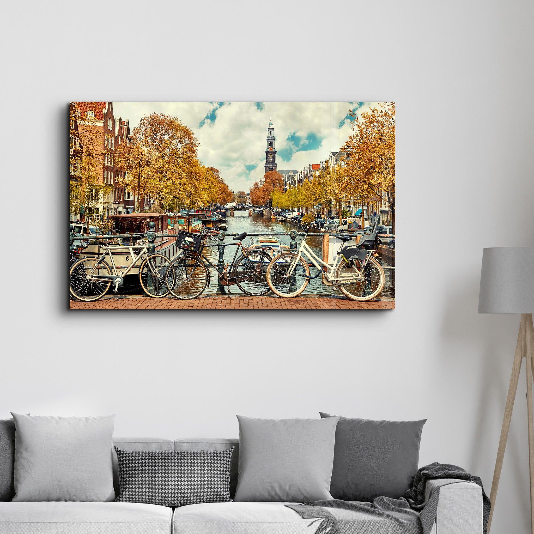 Beauty of Amsterdam | Glass Wall Art - Artdesigna