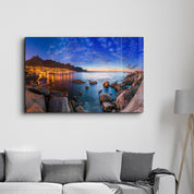 Cape Town's Table Mountain, Lions head & Twelve Apostles | Glass Wall Art - Artdesigna